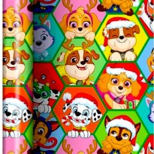 PAW PATROL CHRISTMAS WRAPPING PAPER